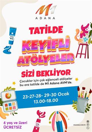 Tatilde Keyifli Atölyeler Tatilde Keyifli Atölyeler
